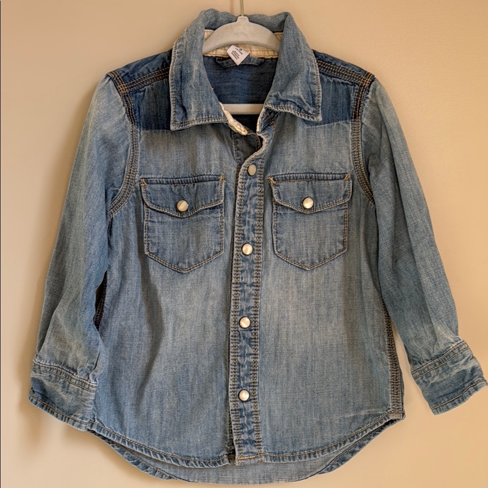 4/$20 Denim Button-Up Shirt
